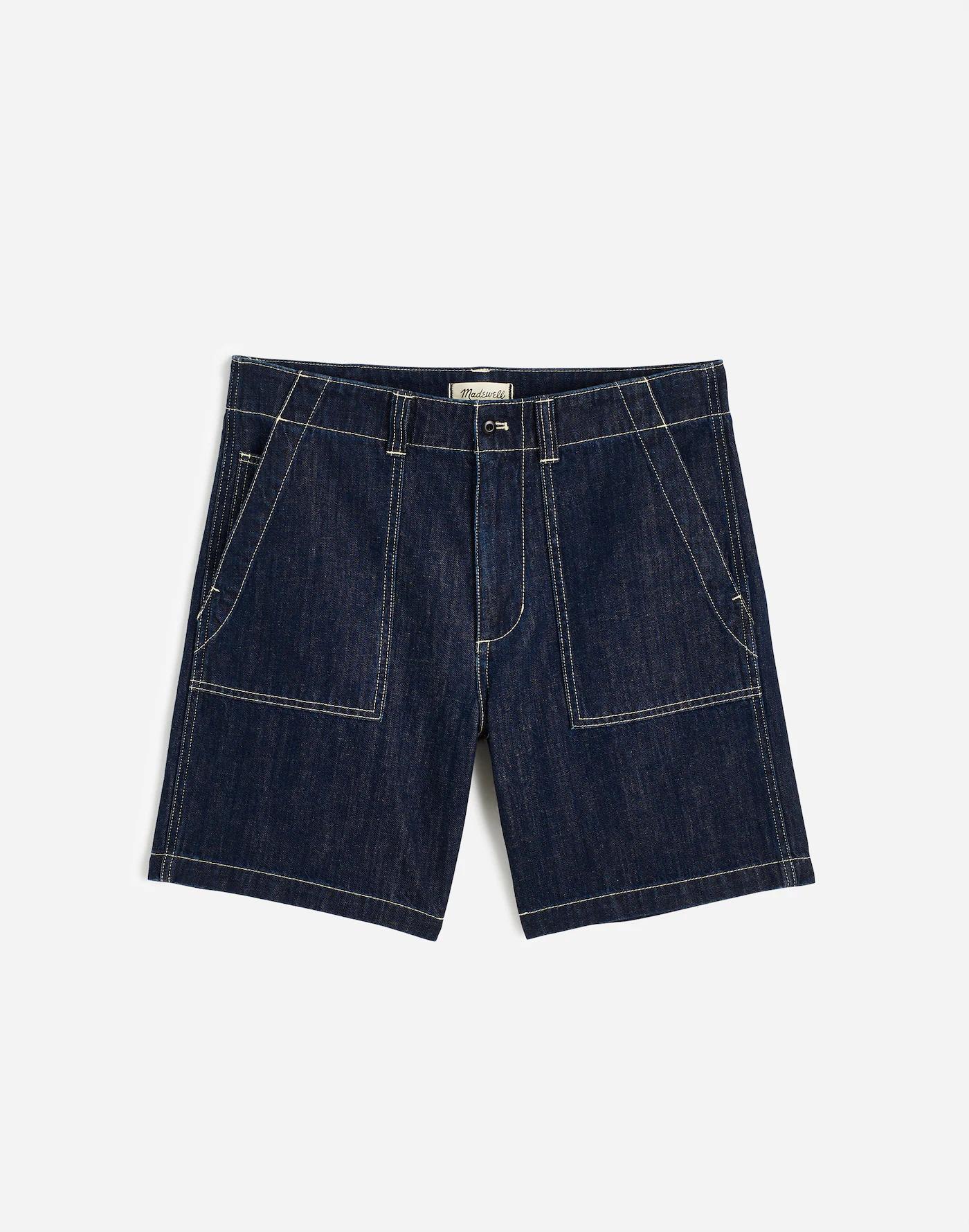 Patch Pocket Shorts in Summer Denim Product Image
