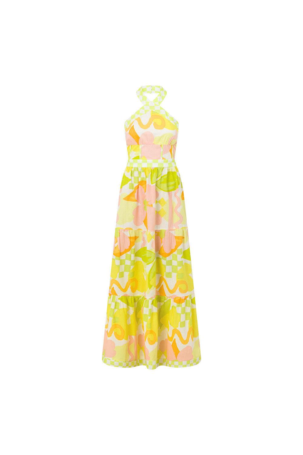 True Dress - Checker Floral Product Image