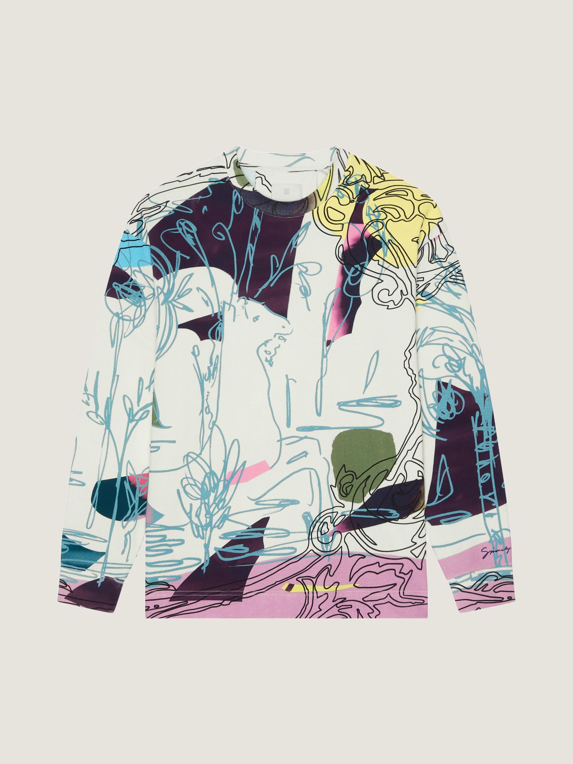 Printed multicolor t-shirt in cotton Product Image