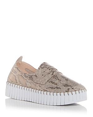 Ilse Jacobsen Womens Tulip Snake Embossed Slip On Sneakers Product Image