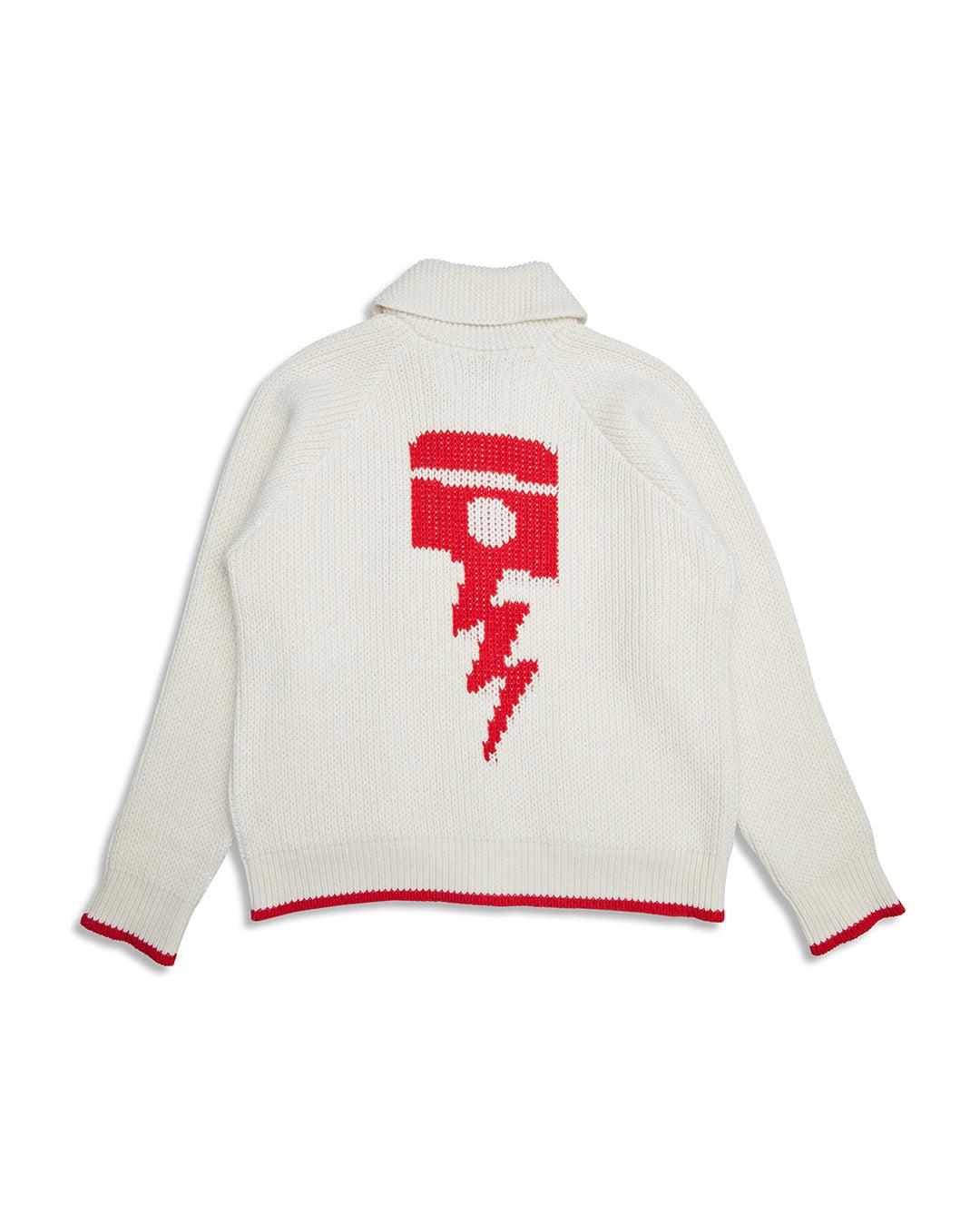 Piston Shawl Cardigan - Dirty White Product Image