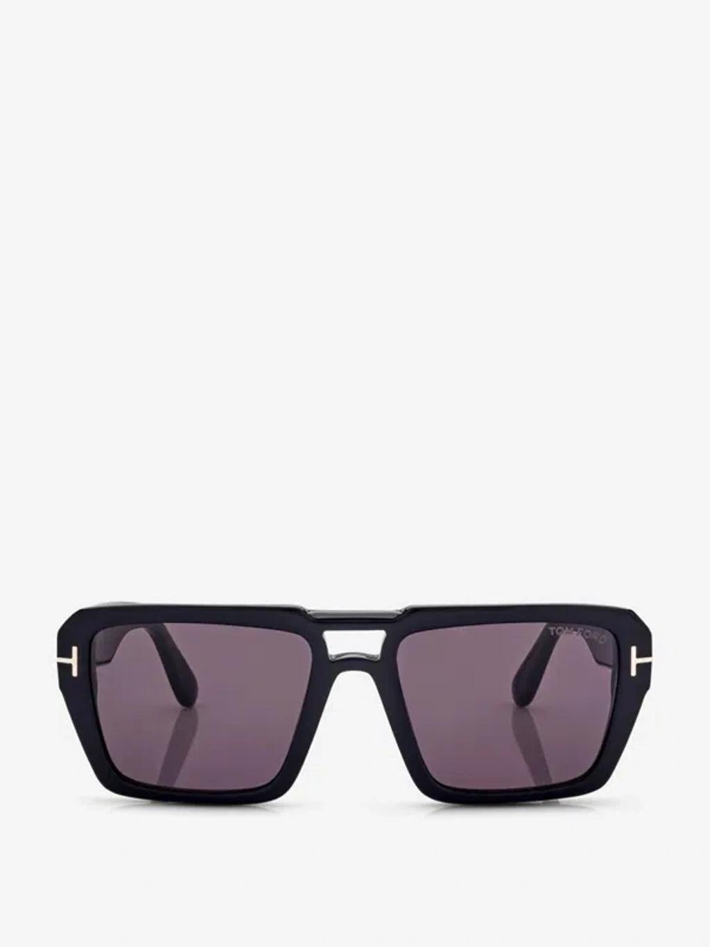 TOM FORD Redford 56mm Navigator Sunglasses In Black Product Image