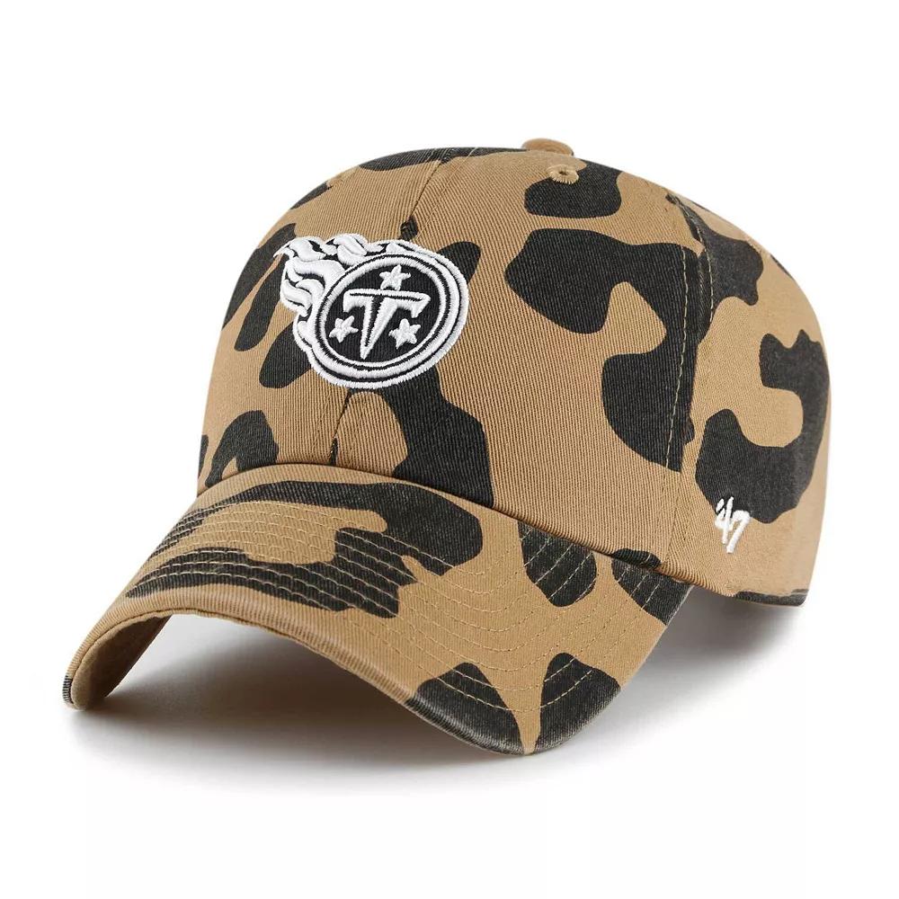 Women's '47  Tan Tennessee Titans Rosette Clean Up Adjustable Hat, Team Product Image