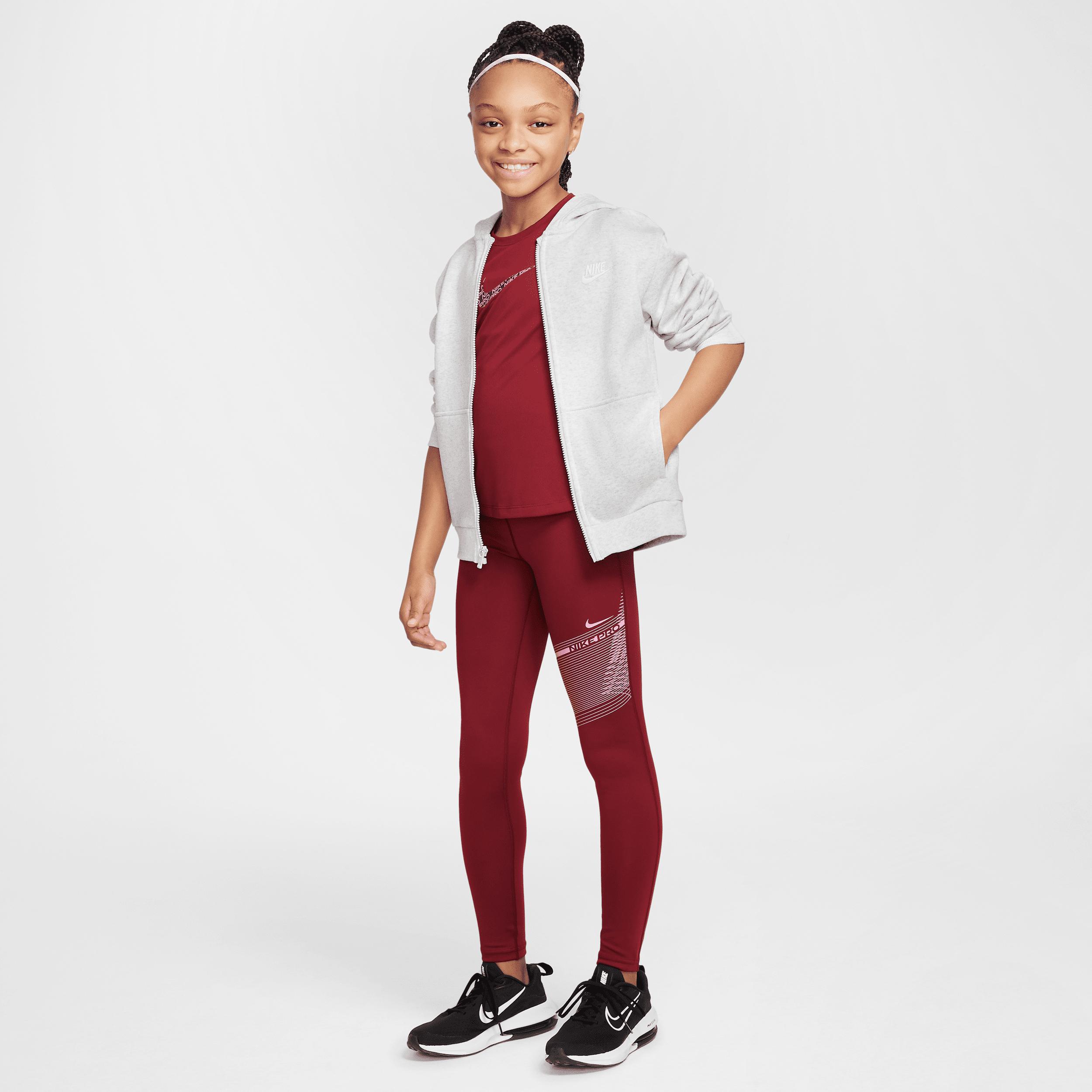 Girls Nike Pro Dri-FIT Mid-Rise Leggings Product Image