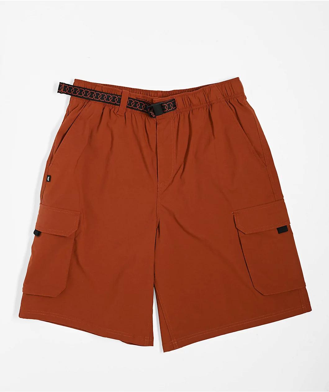 Nike SB Dri-FIT Kearny Cinnamon & White Cargo Skate Shorts Product Image