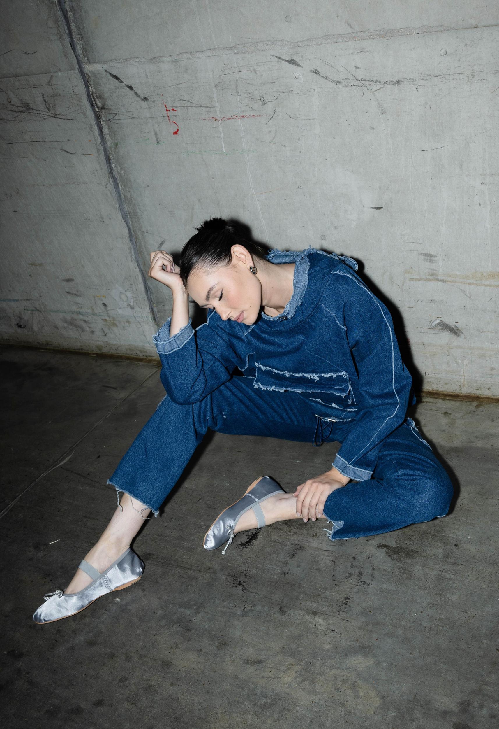 Ballet Flats In Silver Product Image