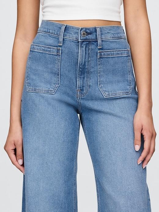 High Rise Stride Wide-Leg Jeans Product Image