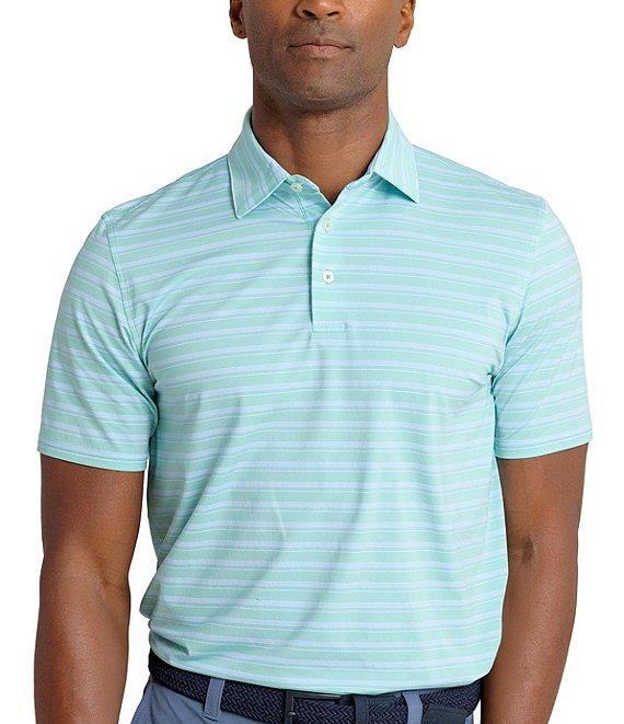 Southern Tide Brrr-Eeze Pearl Cove Stripe Short Sleeve Polo Shirt Product Image