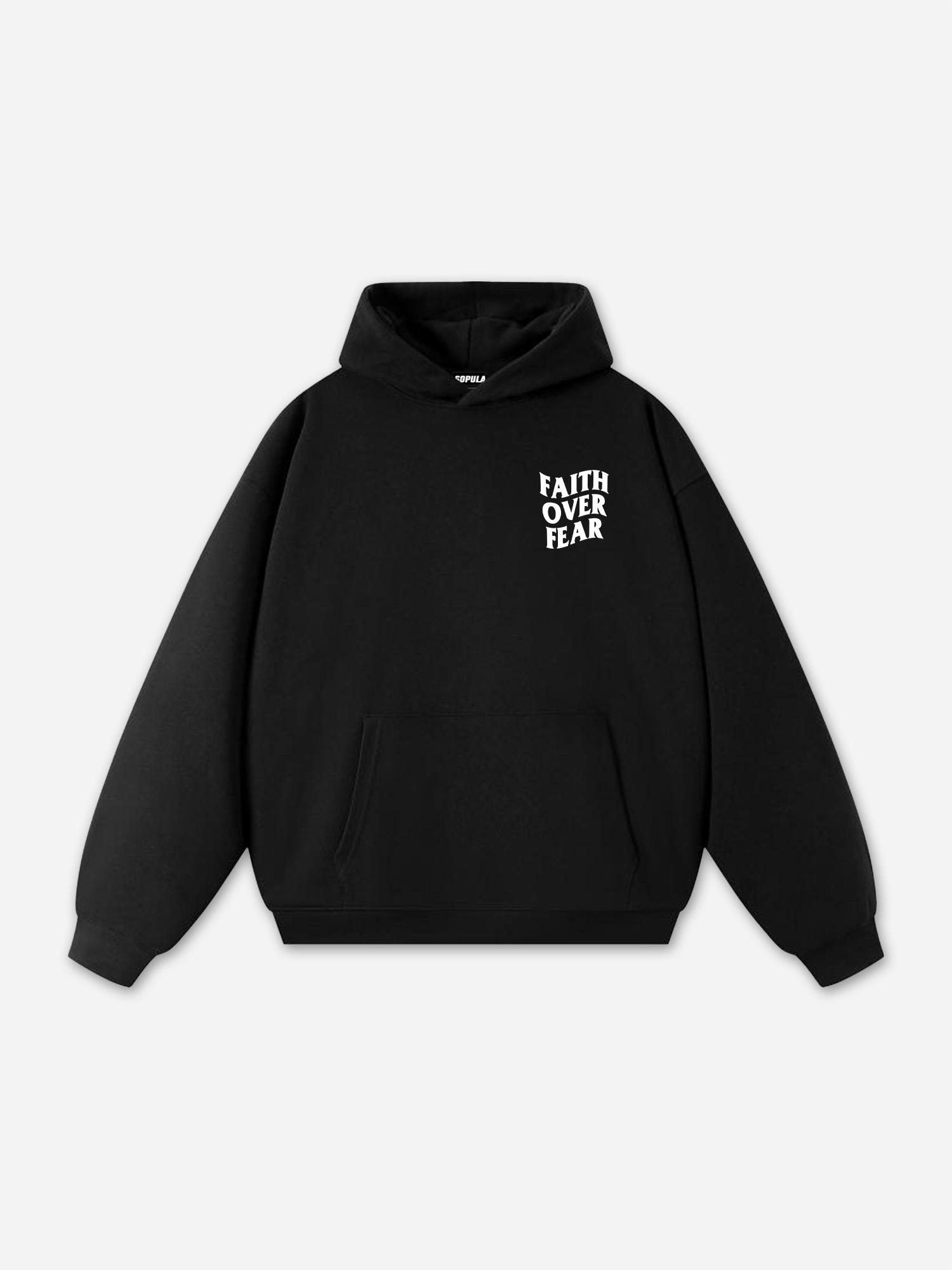 Sopula Faith Over Fear Print Graphic Hoodie Product Image