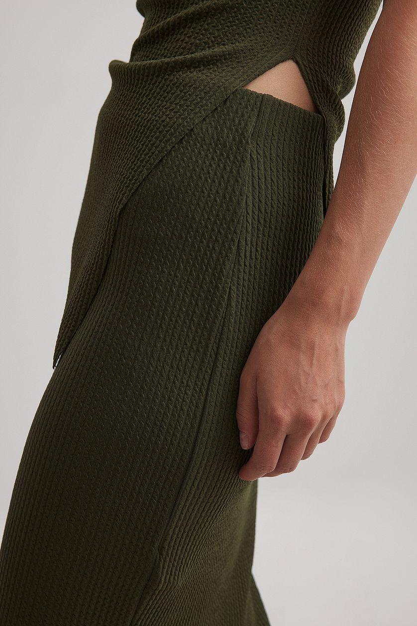 Mid Waist Midi Skirt Product Image