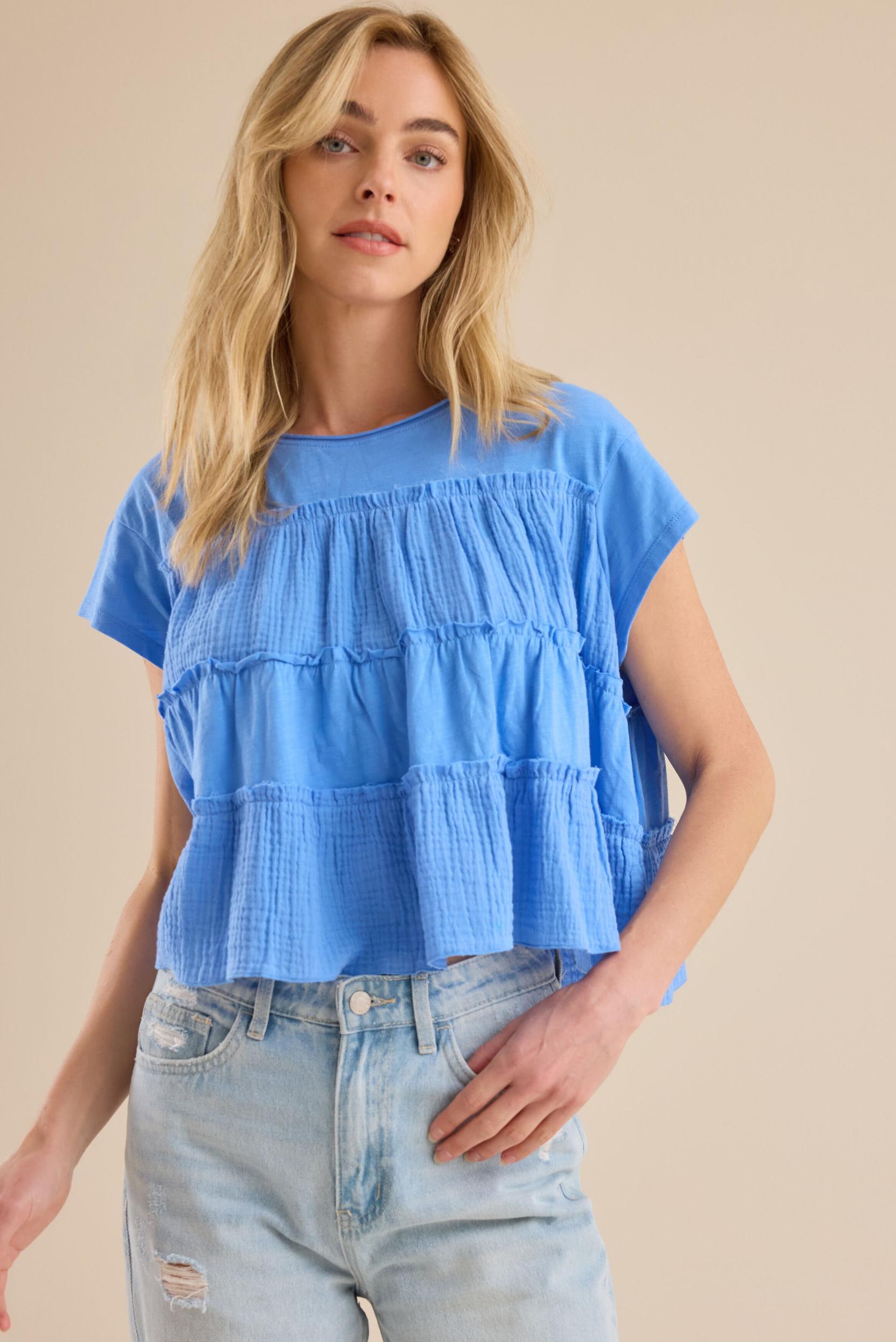 Rebecca Tiered Babydoll Top Product Image