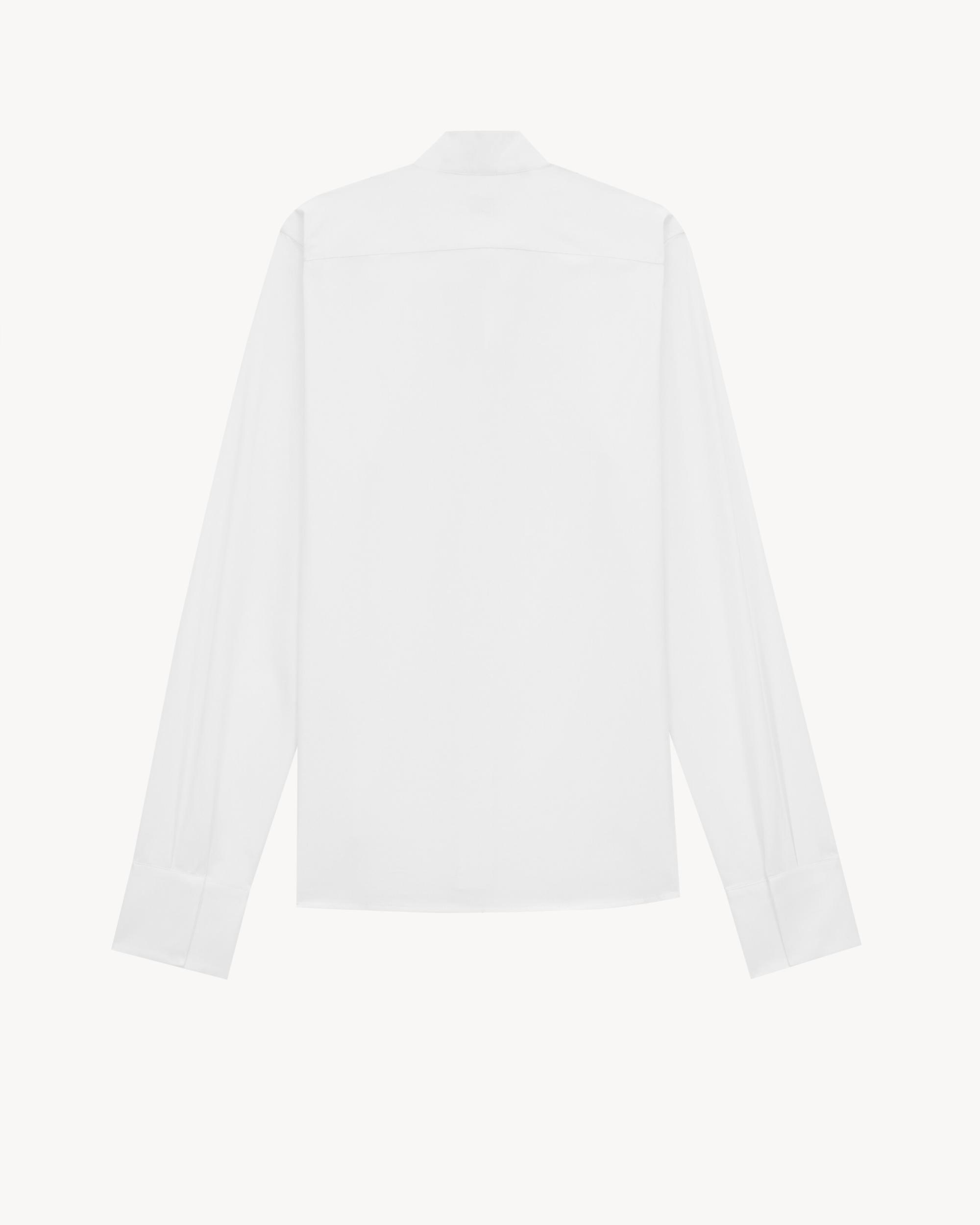 wing-collar shirt in cotton poplin Product Image