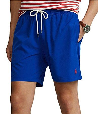 Polo Ralph Lauren Traveler Solid 5.75 Inseam Swim Trunks Product Image