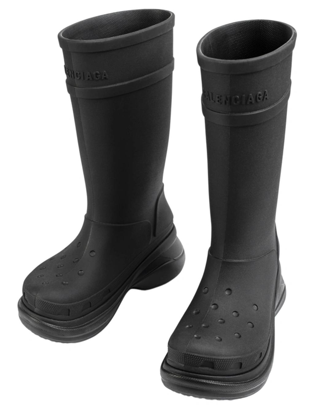BALENCIAGA X Crocs Water Resistant Boot In Black Product Image