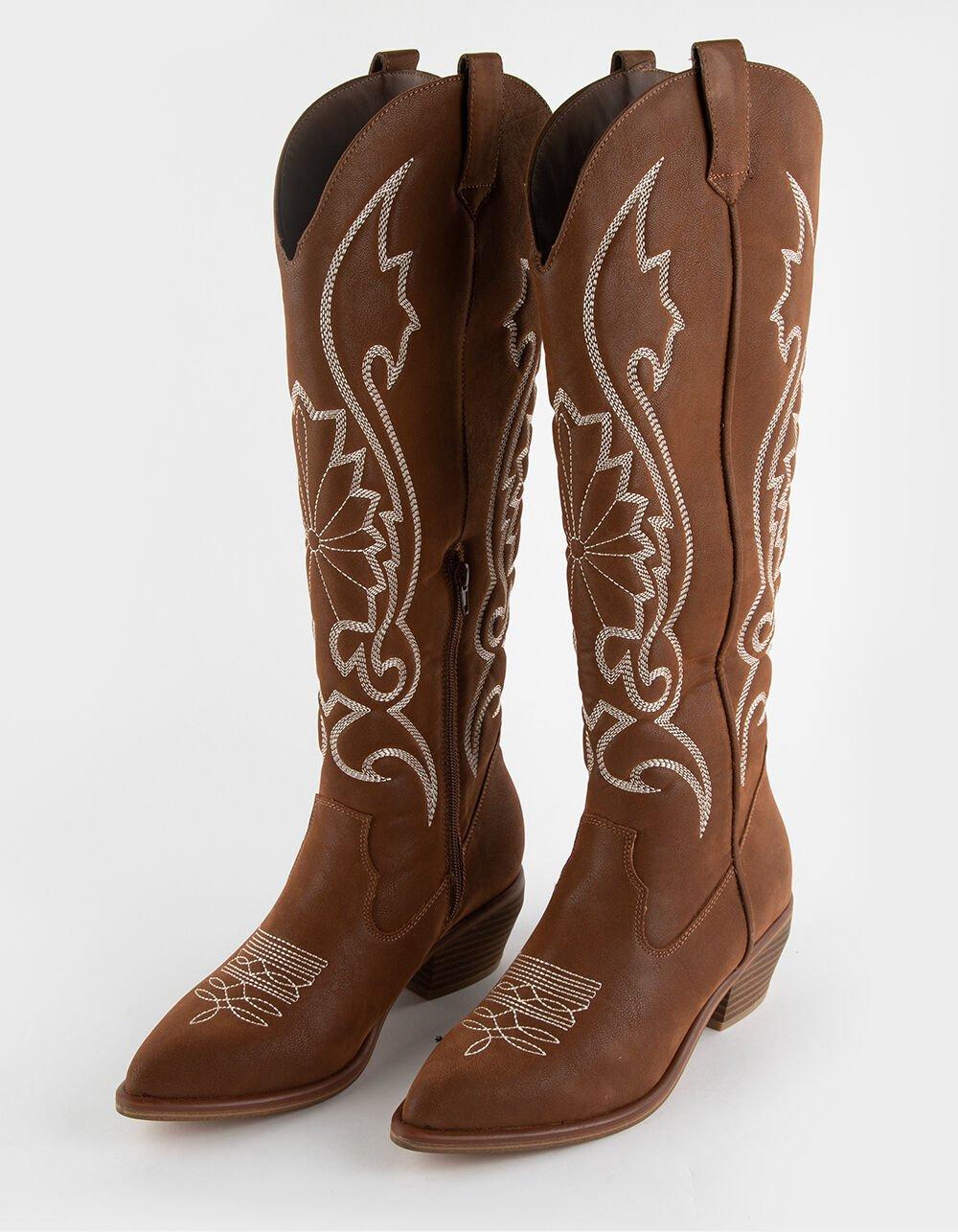 MIA Kolt Womens Tall Western Boots - COGNAC Product Image