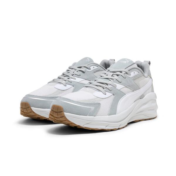 PUMA Hypnotic LS Men's Sneakers in Feather Grey/White/Cool Mid Grey Product Image