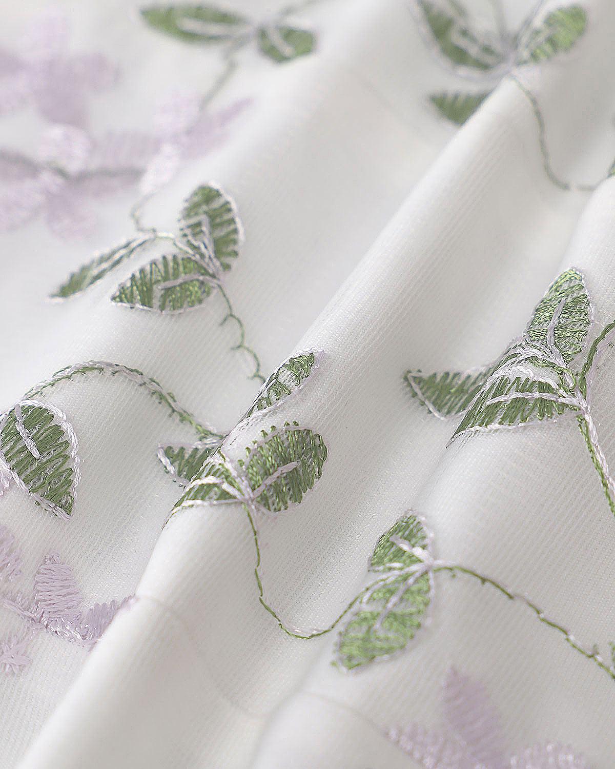 White Embroidery V Neck Button Vest Product Image