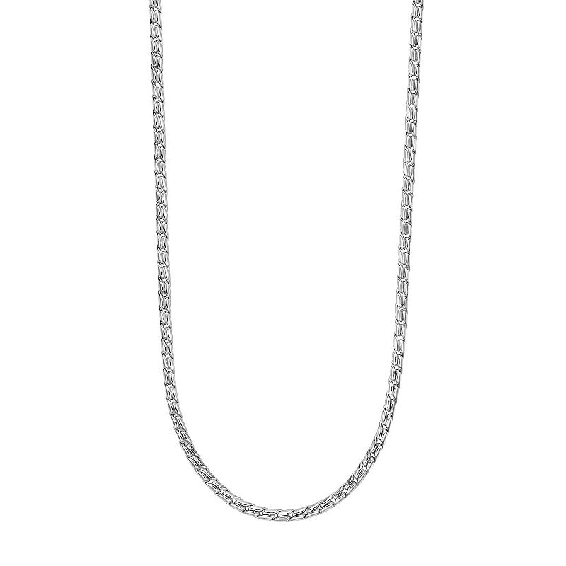 Mens LYNX Stainless Steel 20 Inch Twist Chain Necklace Product Image