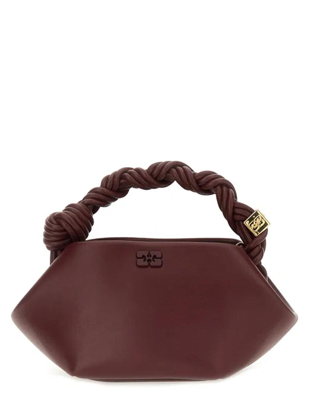 GANNI Bordeaux Mini Bou Handbag In Red Product Image