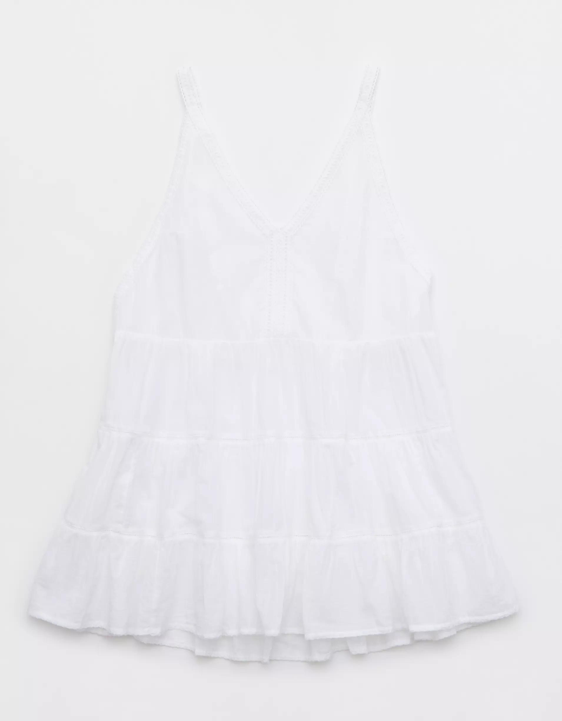 Aerie Tiered Cover Up Mini Dress Product Image