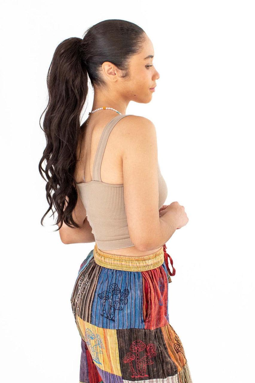 Beige Heavy Ribbed Seamless Tank Product Image