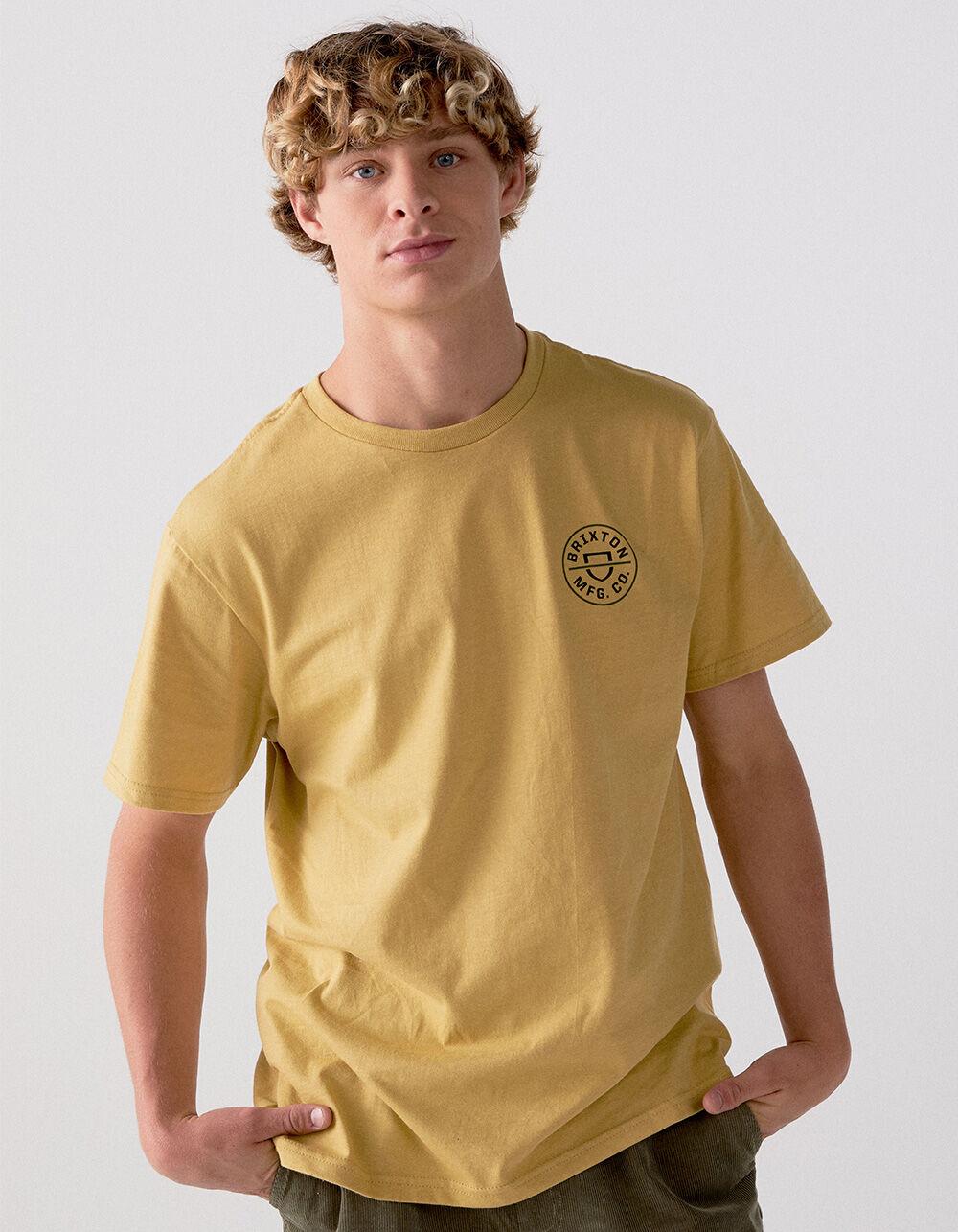 BRIXTON Crest II Mens Tee - YELLOW Product Image