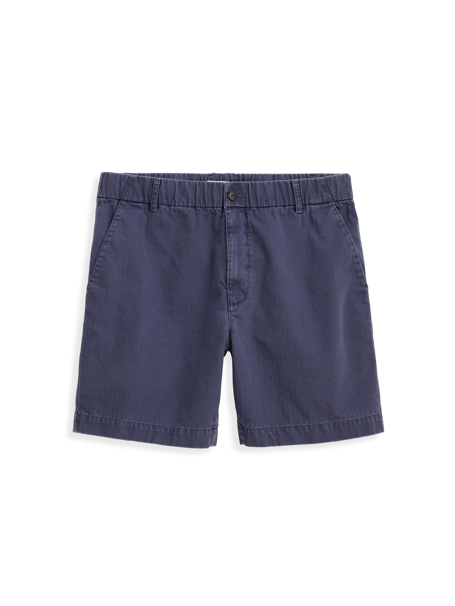 Pull On Short In Cotton Herringbone Product Image