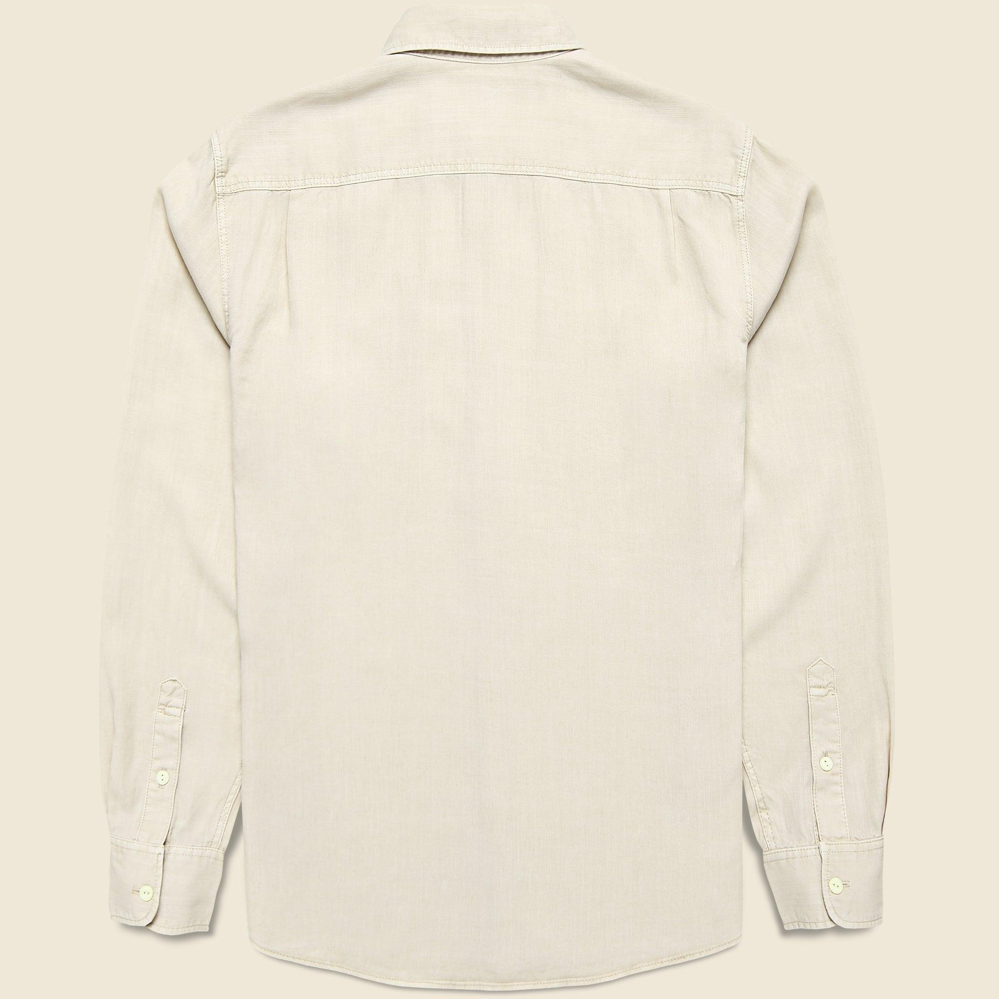 Chambray Workshirt - Coastal Cream Product Image
