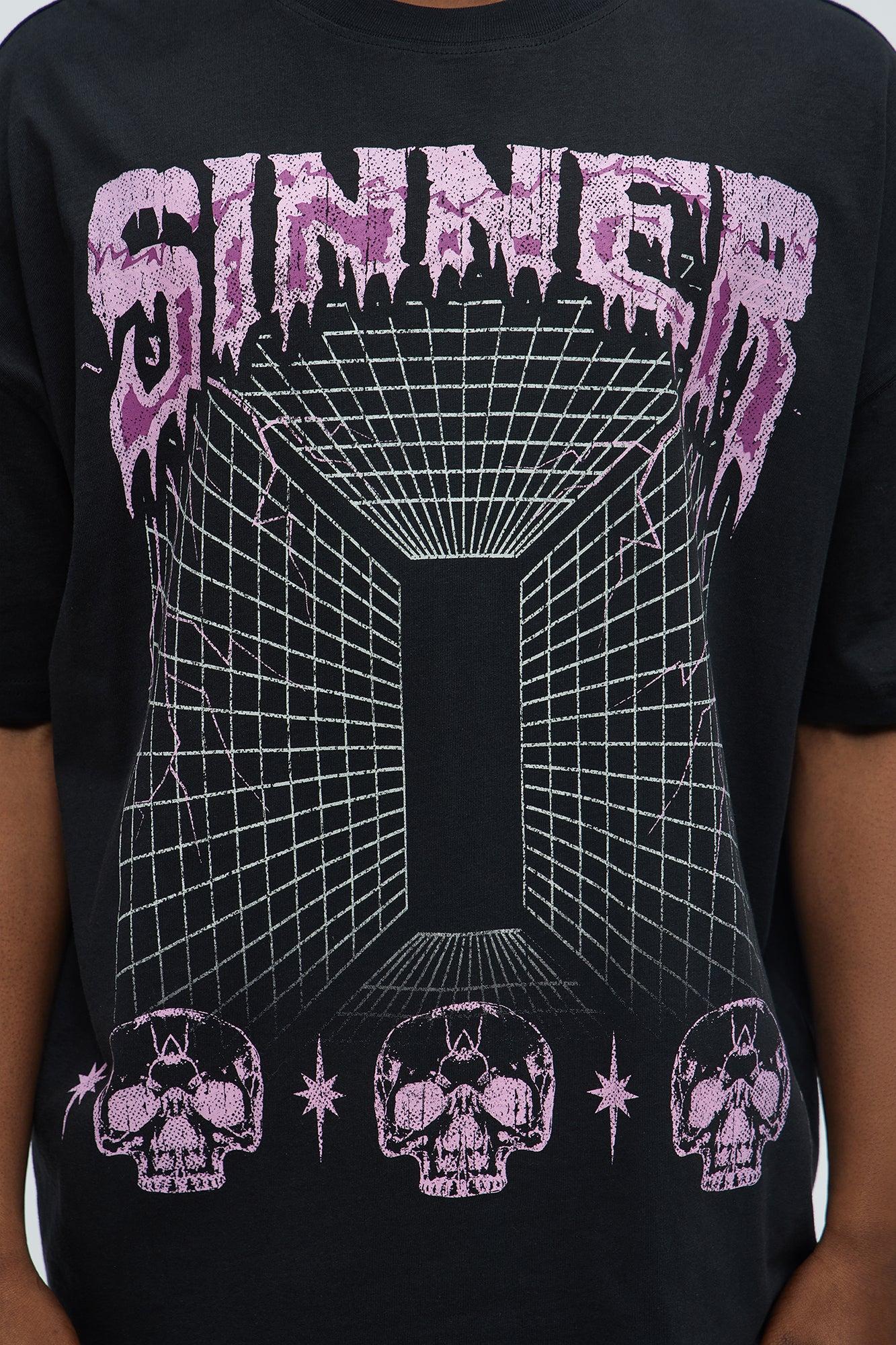 Sinner No Limits Oversized Short Sleeve Tee - Black Product Image