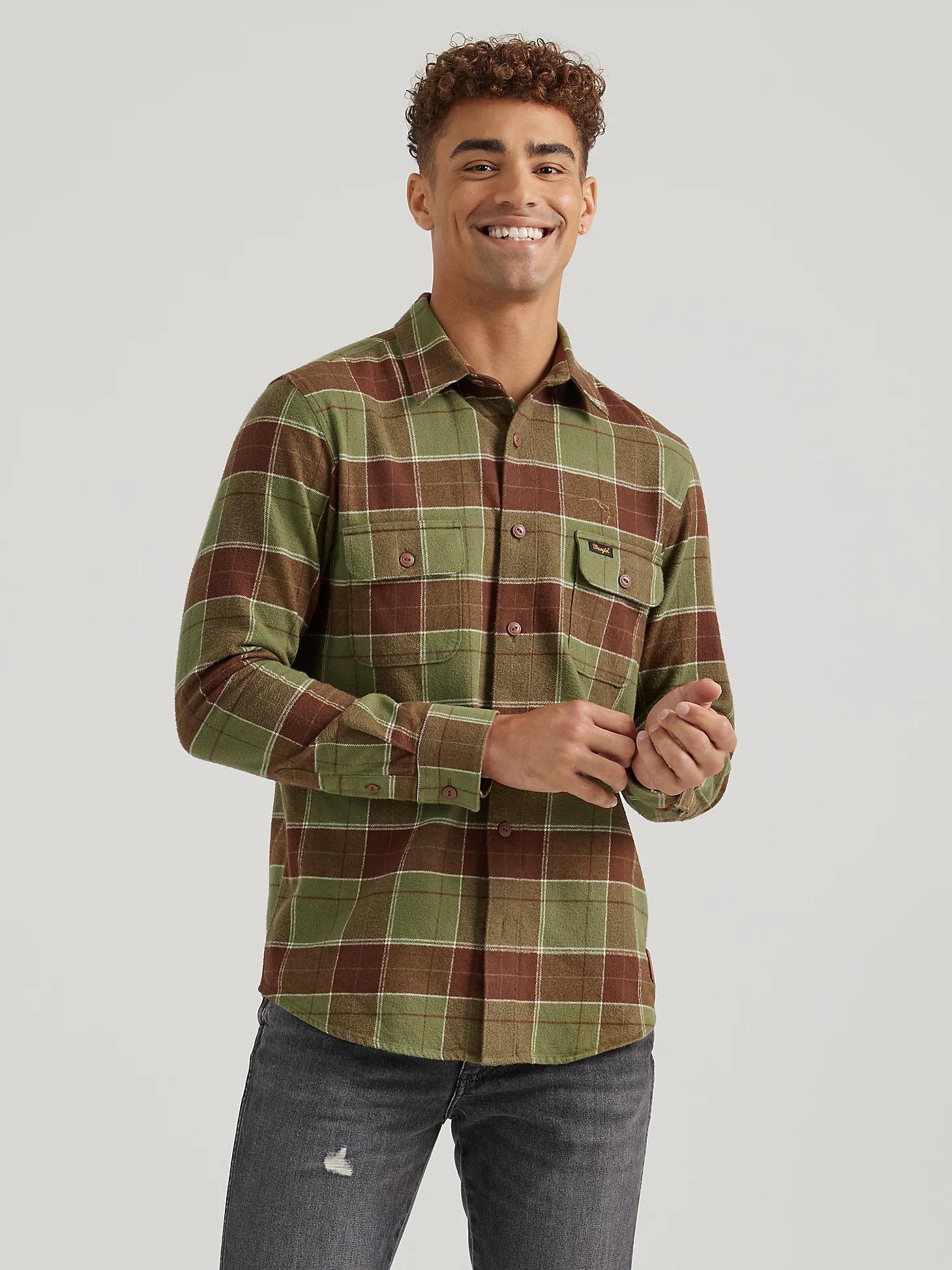Wrangler x Buffalo Trace™ Men's Flannel Shirt | Men's SHIRTS | Wrangler® Product Image