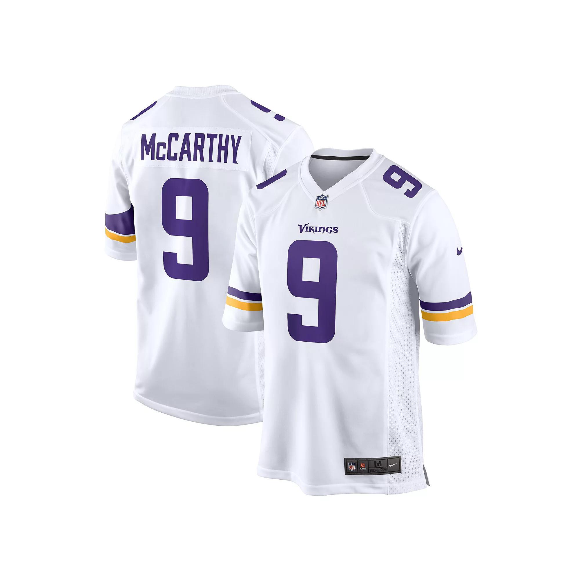 Men's Nike J.J. McCarthy  White Minnesota Vikings Game Jersey, Size: Small Product Image