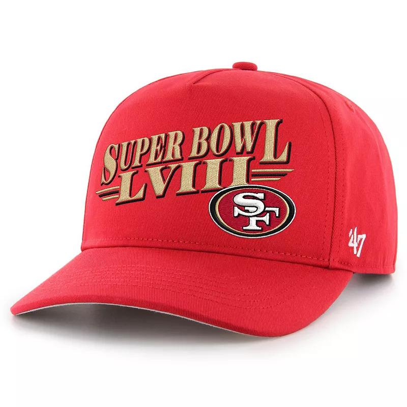 Mens 47 Scarlet San Francisco 49ers Super Bowl LVIII Hitch Adjustable Hat Product Image