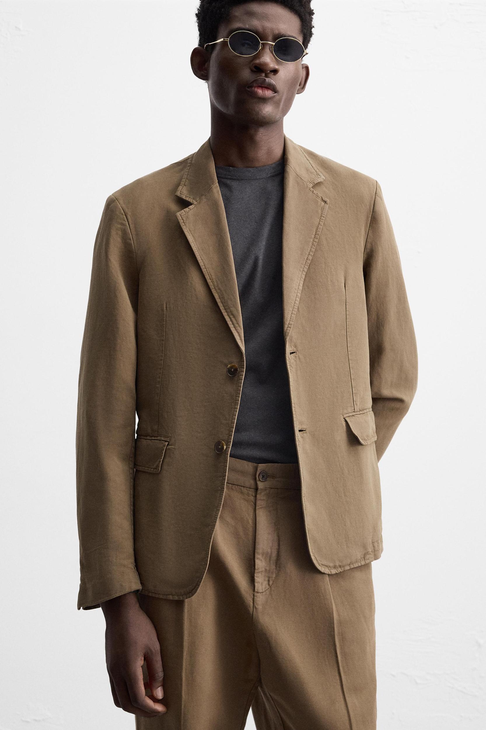 WASHED SUIT BLAZER Product Image