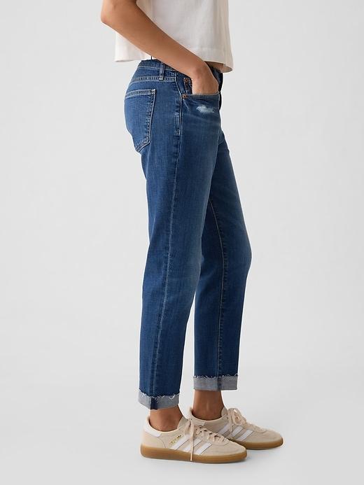 Mid Rise Girlfriend Jeans Product Image