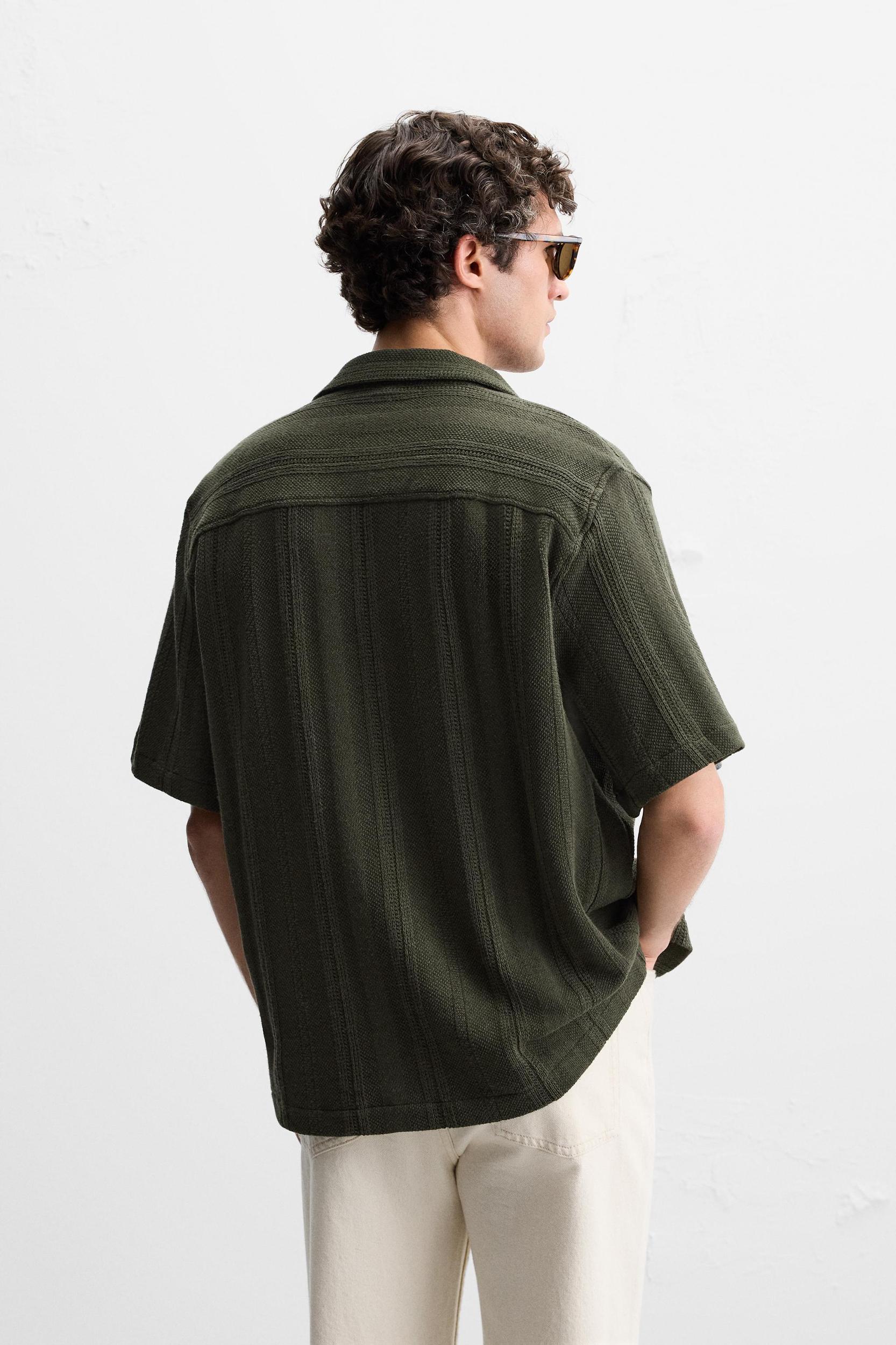 TEXTURED STRIPED SHIRT Product Image