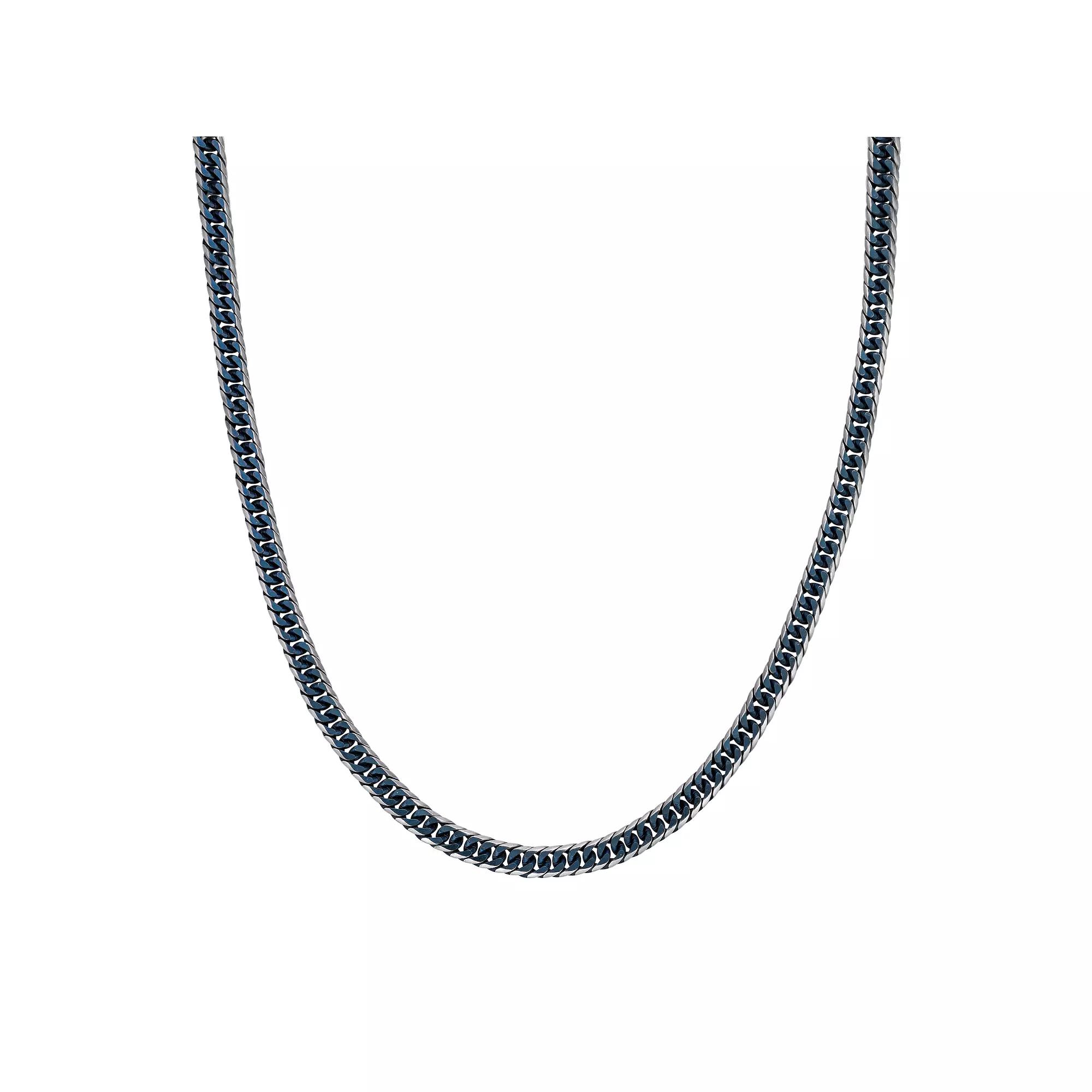 Men's LYNX Ion-Plated Stainless Steel Curb Chain Necklace,  Product Image