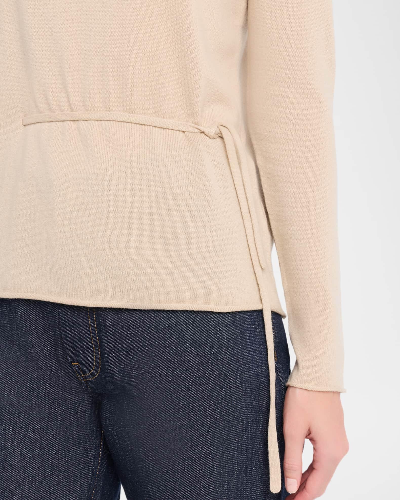Cashmere Side-Tie Turtleneck Product Image