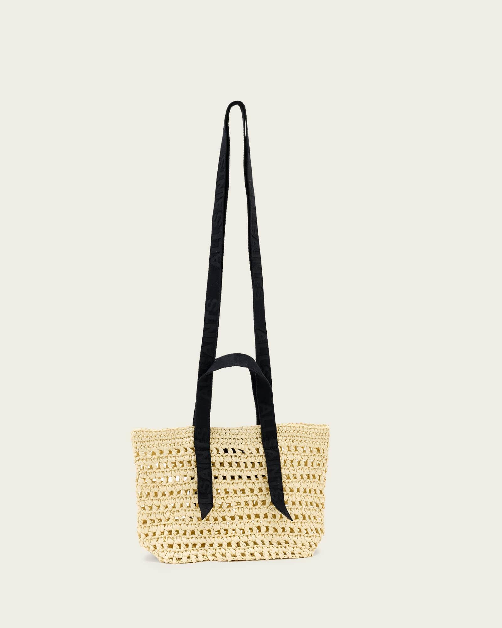 Celayne Crochet Woven Mesh Bag UNBLEACHED WHITE | ALLSAINTS US Product Image