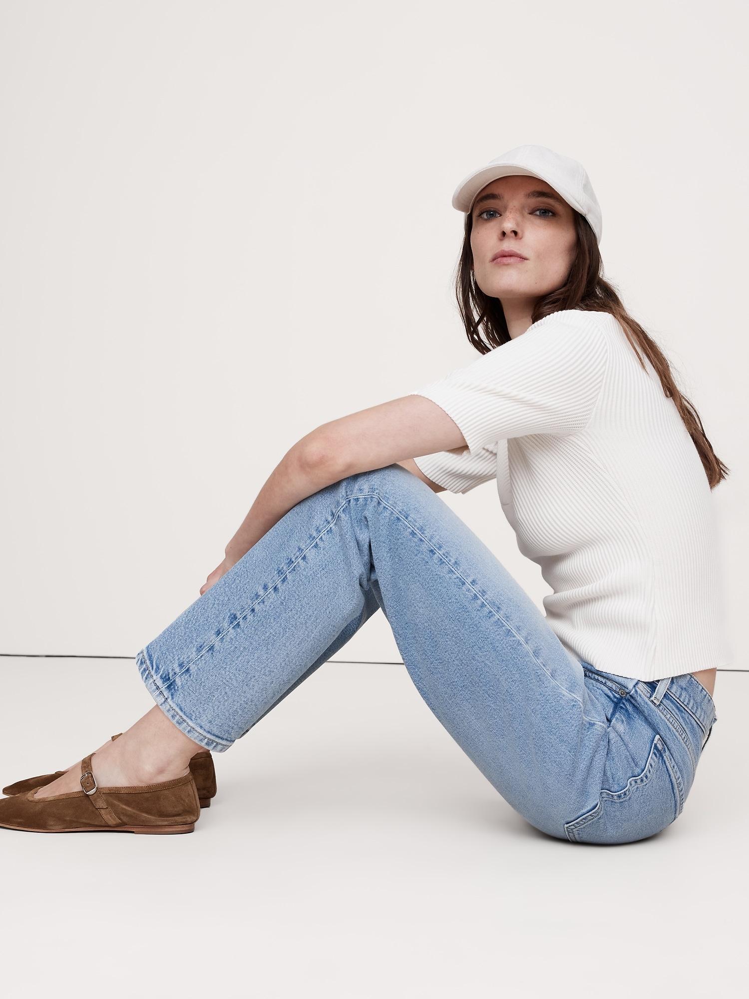 High-Rise Straight Jean Product Image