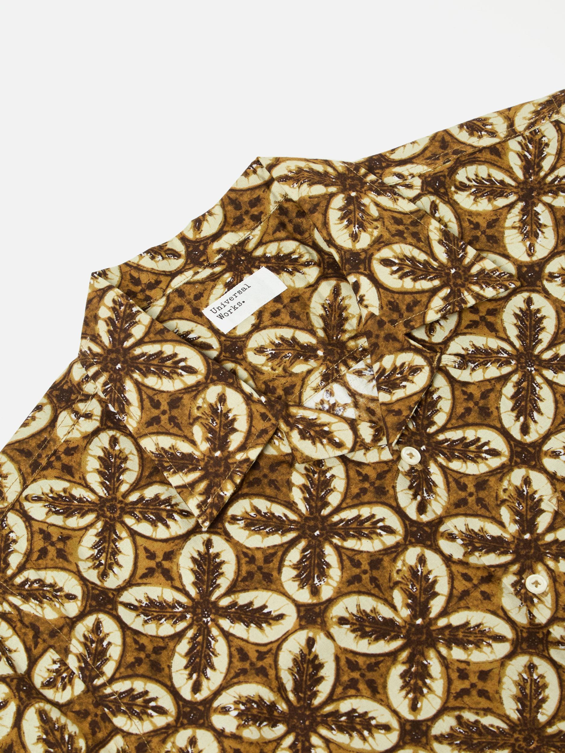 Brown Lobby Print Camp Shirt Product Image