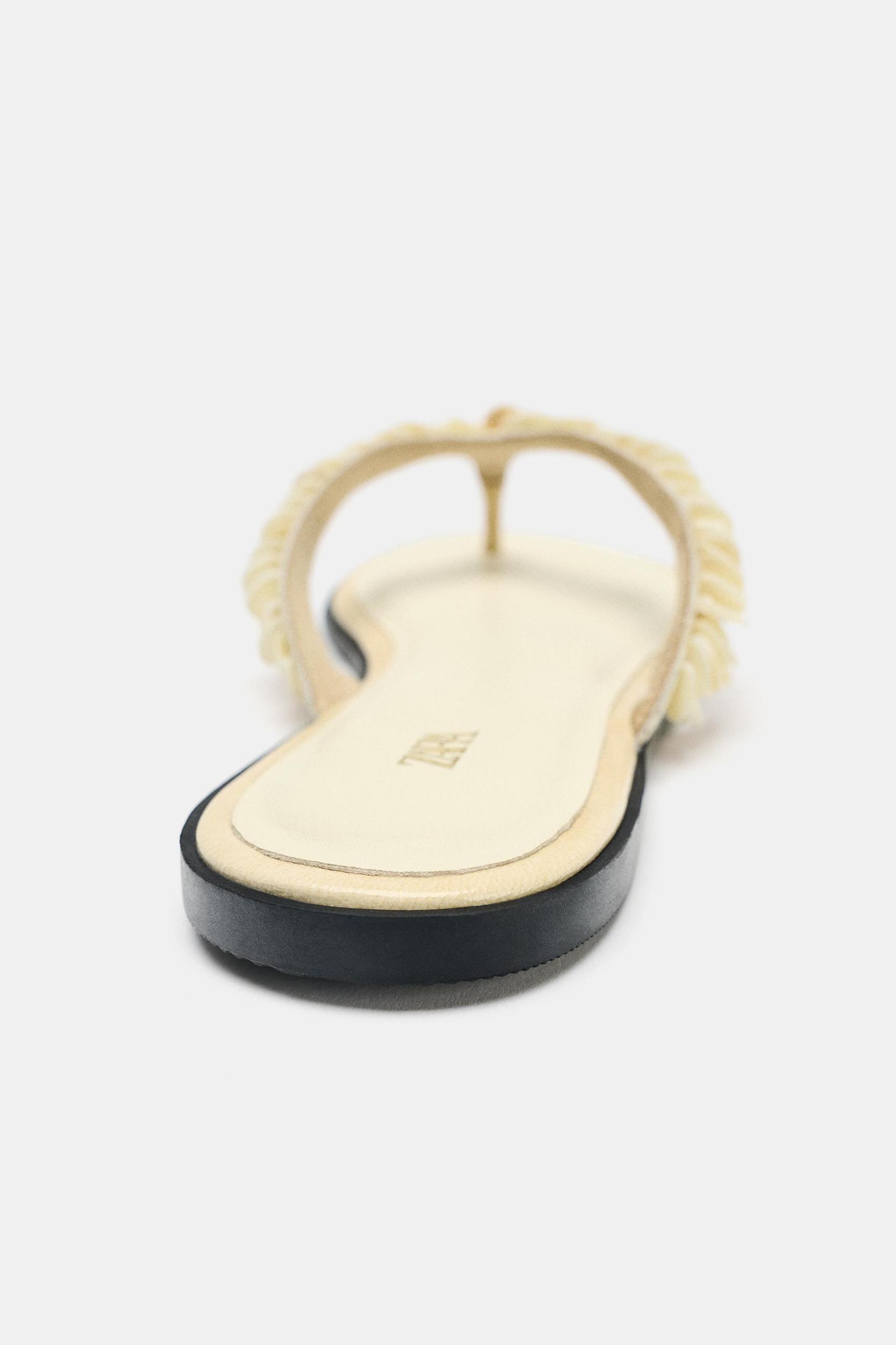 BEADED STRAP SANDALS Product Image