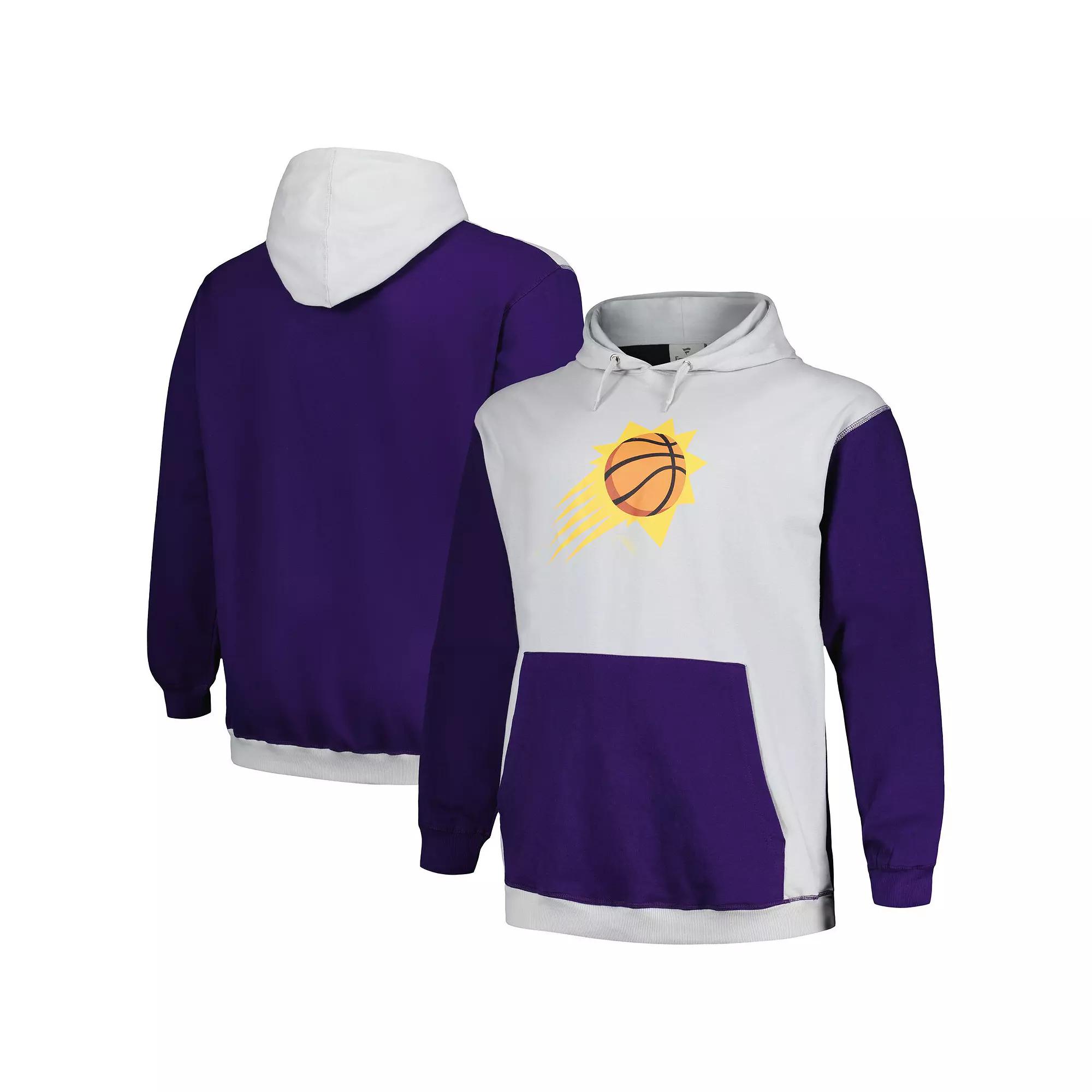 Men's Fanatics Branded  Purple/Silver Phoenix Suns Big & Tall Primary Arctic Pullover Hoodie, Size: 2XLT, Phx Purple Product Image