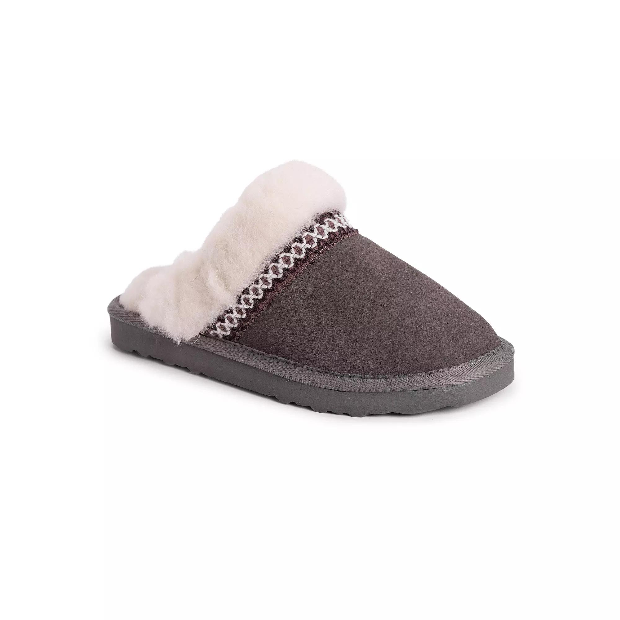 MUK LUKS Dawn Suede Womens Scuff Slippers Product Image