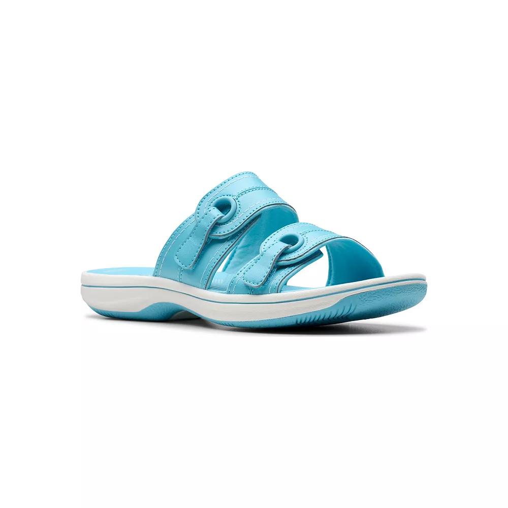 Clarks® Breeze Maye Cloudstepper Women's Flip Flop Sandals, Size: 7, Blue Product Image