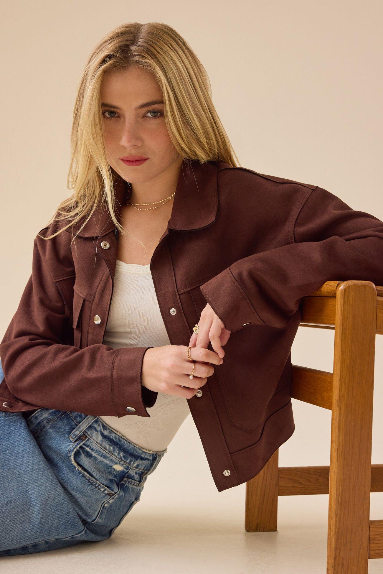 Halsie Suede Jacket Product Image