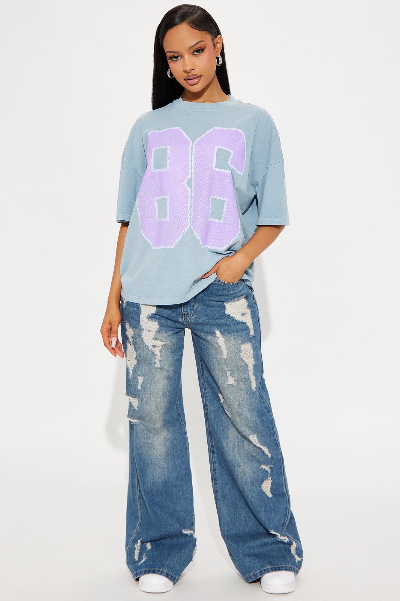 The Big 86 Washed Tee - Indigo Product Image