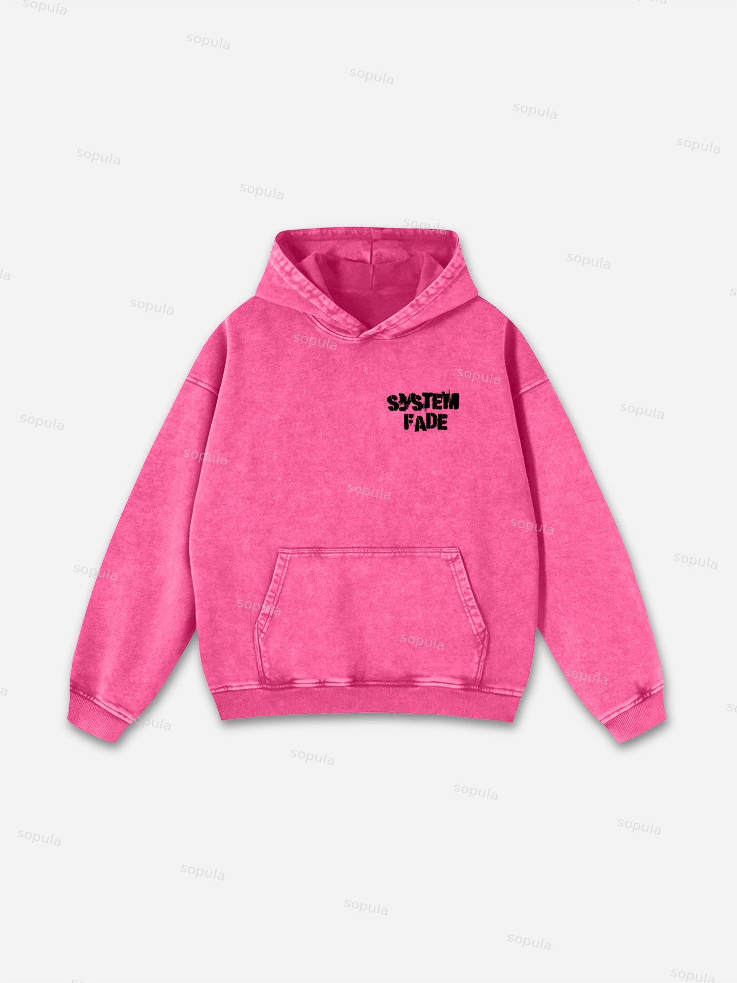 Boyz N The Hood Vintage Graphic Acid Wash Sweatshirt Washed Hoodie Product Image