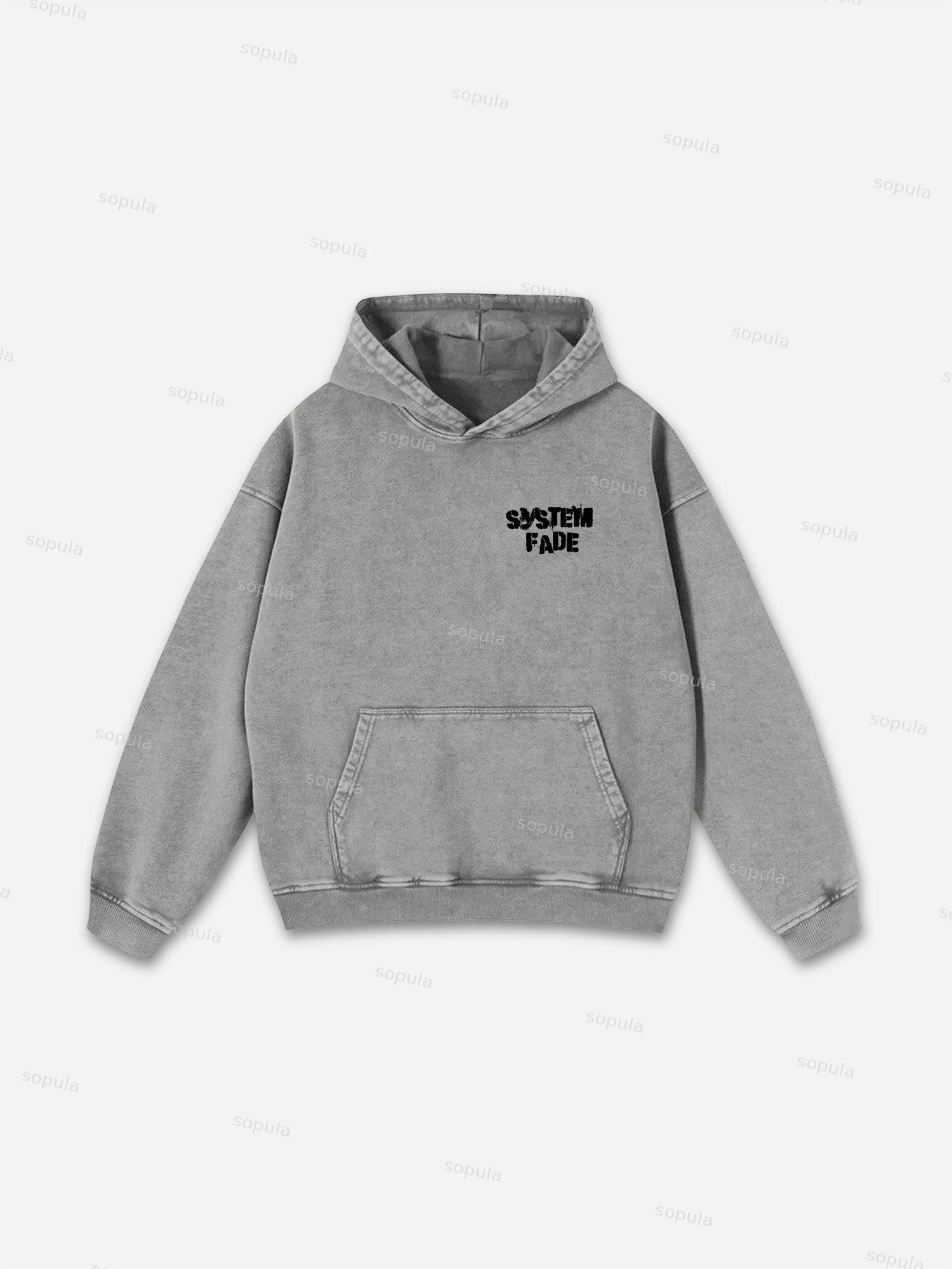 Boyz N The Hood Vintage Aged Graphic Acid Wash Hoodie Product Image