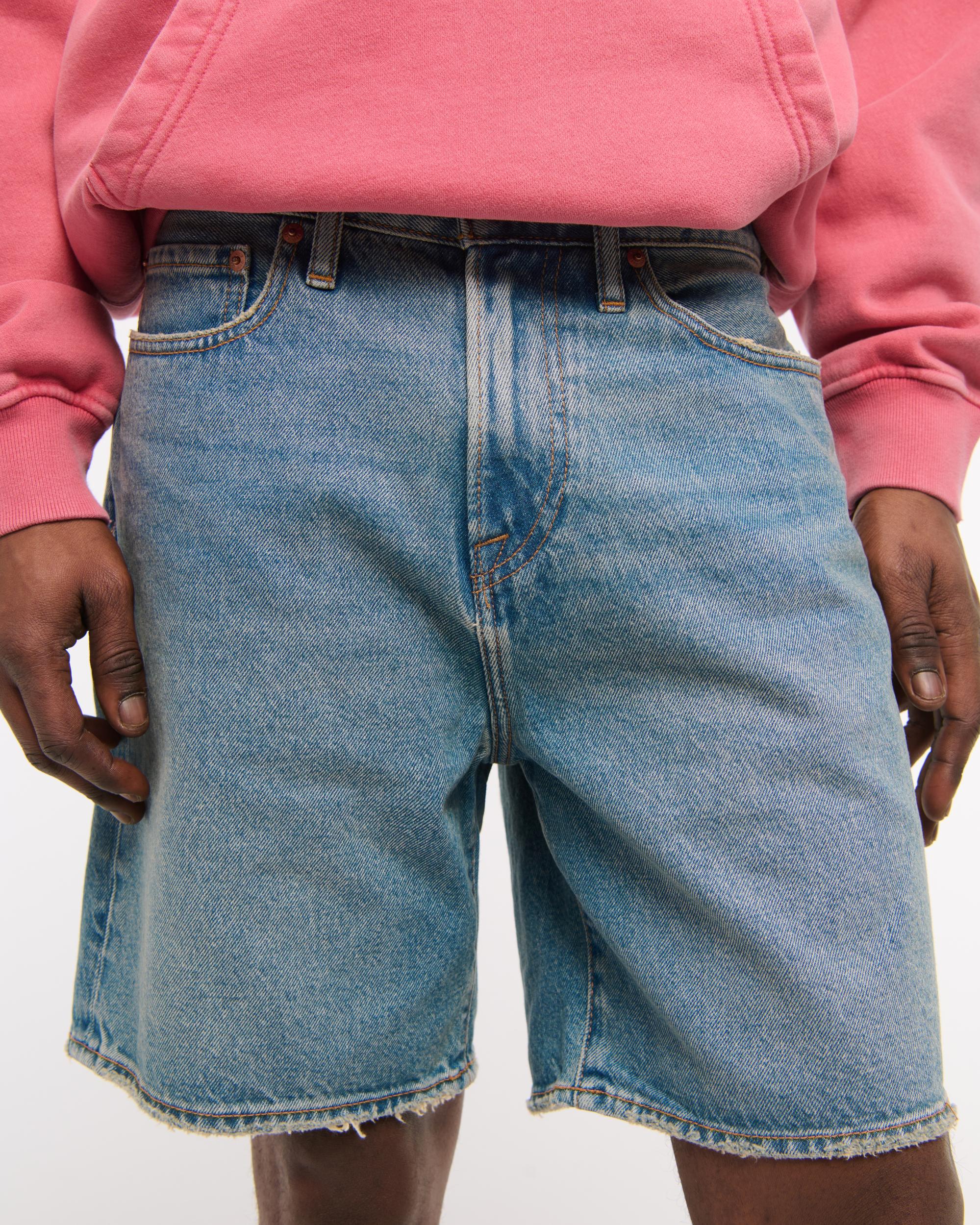 Loose Denim Short Product Image