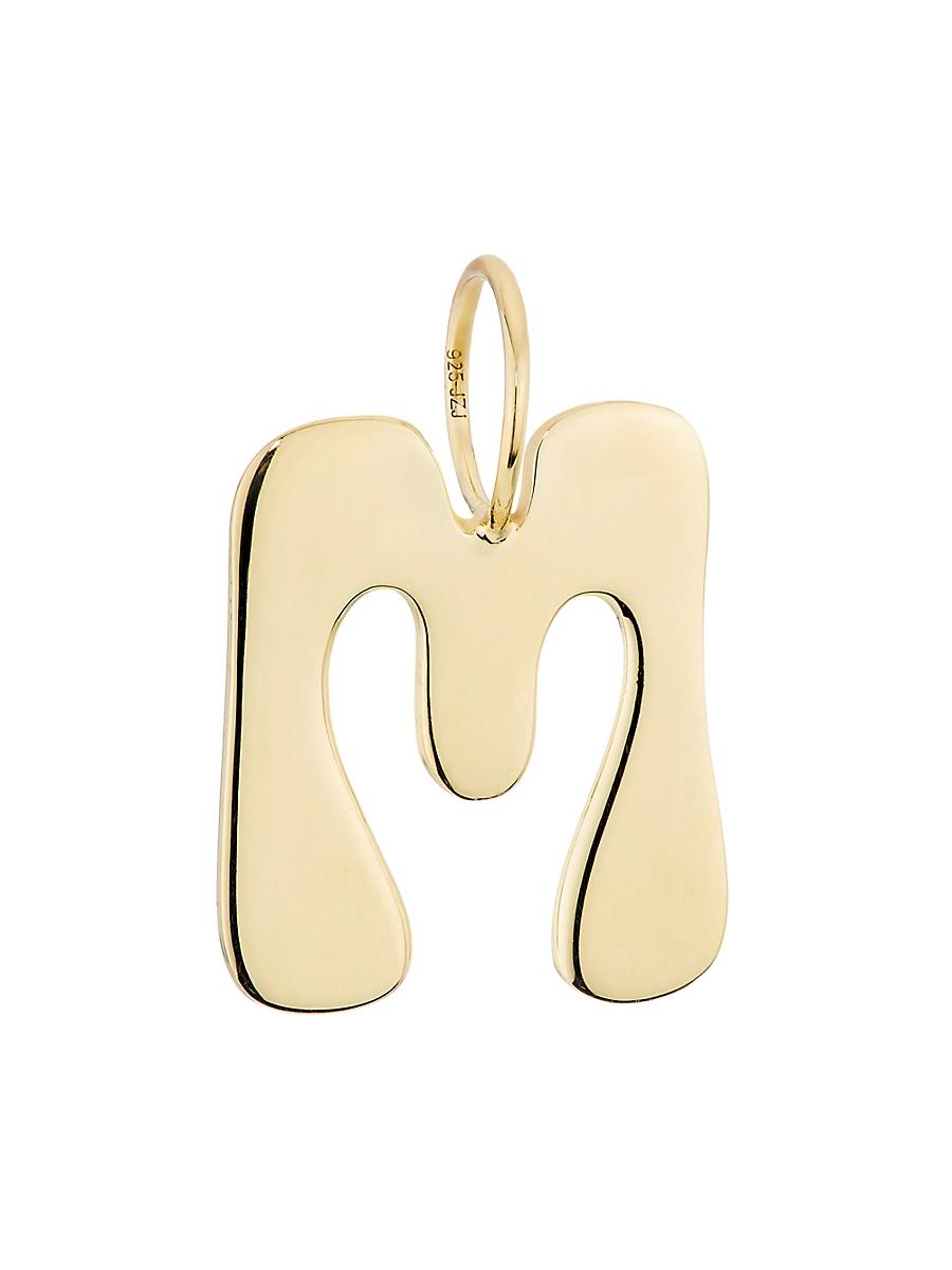 Womens Kelso 18K-Gold-Plated Initial Charm Product Image